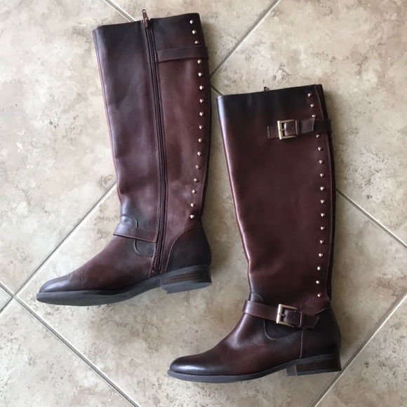 Alex Marie Shoes - Alex Marie Tall Leather Riding Boots Size 7.5